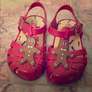 Mini Melissa ginger bread girl sandals size 7